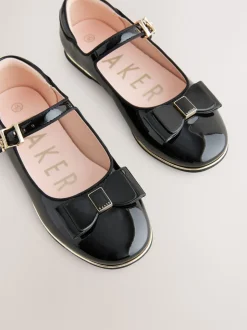 Baker by Ted Baker Chaussures Mary Jane noires vernies Mary Jane pour la rentrée scolaire avec nœud