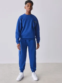 Baker by Ted Baker Ensemble Sweat-shirt et Joggings oversize bleu cobalt