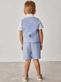 Baker by Ted Baker ensemble gilet et shorts bleu moyen