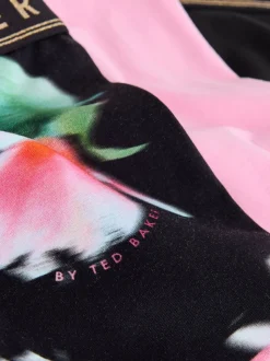 Baker by Ted Baker lot de 3 leggings évasés noir/rose