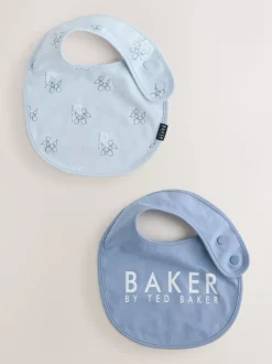 Baker by Ted Baker lot de 2 bavoirs bébé bleus