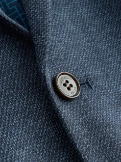 Baker by Ted Baker veste de costume en jersey bleu