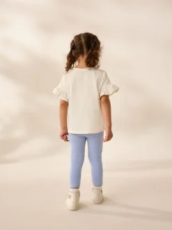 Ballerine bleue - Leggings embellis (3mths-7yrs)