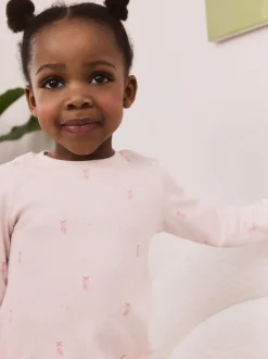 Ballerine rose/crème - Lot de 3 pyjamas Snuggle à manches longues (9mois-12ans)