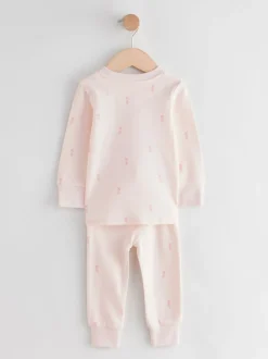 Ballerine rose/crème - Lot de 3 pyjamas Snuggle à manches longues (9mois-12ans)