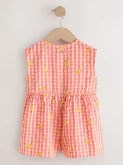 Banane rose/jaune - Combinaison trapèze (3mois-7ans)