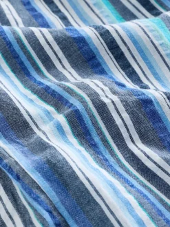 Bande bleue - Pantalon large à enfiler