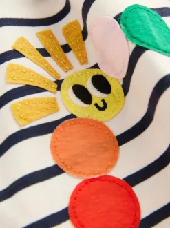 Bande d'arc-en-ciel - Robe ornée à manches longues (3mois7ans)