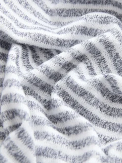 Bande grise - Robe de chambre légère douillette