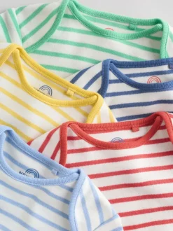 Bande lumineuse - Bodys pour bébés Manches courtes 5 Pack