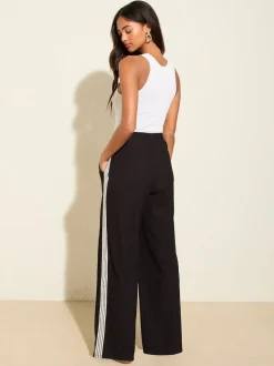 Bande noire - Friends Like These Effet froissé Pantalon ample en jersey