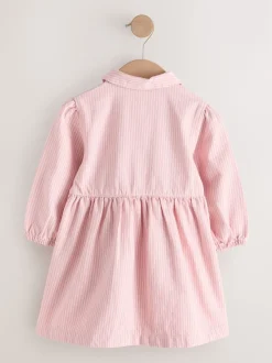 Bande rose - Robe en coton à manches longues (3mois8ans)