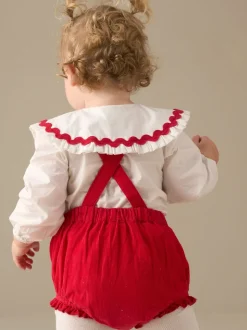 Barboteuse Angel & Rocket Dolly rouge et blanche