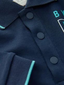 Barboteuse Baker by Ted Baker bleu marine à manches longues