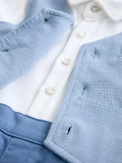 Barboteuse Baker by Ted Baker bleue élégante à nœud cravate