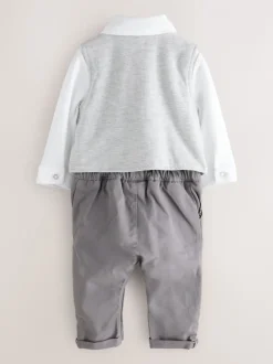 Barboteuse Baker by Ted Baker grise élégante à nœud papillon