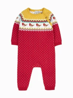 Barboteuse Frugi de Noël en maille