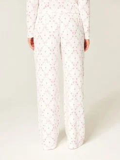 Bas de pyjama Hollister Cosy blanc à jambes larges