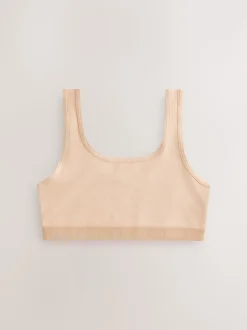 beige - Lot de 3 crop tops (5-16 ans)