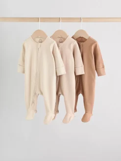beige - Lot de 3 dors-bien bébé zippés (0-2ans)