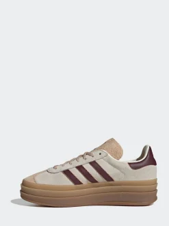 Beige/Rouge - Baskets adidas Originals Gazelle Bold W