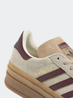 Beige/Rouge - Baskets adidas Originals Gazelle Bold W