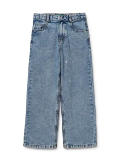 Benetton Jean droit orné bleu