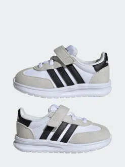 Blanc - adidas Run 70s 2.0 Baskets bébé à crochets et boucles