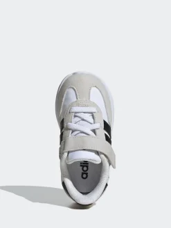 Blanc - adidas Run 70s 2.0 Baskets bébé à crochets et boucles