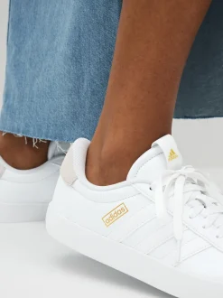 Blanc - Adidas VL Court 3.0 Formateurs