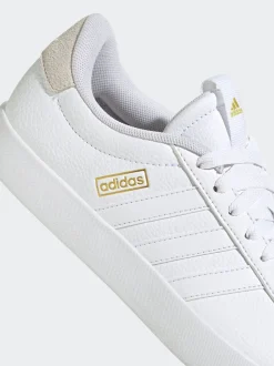 Blanc - Adidas VL Court 3.0 Formateurs