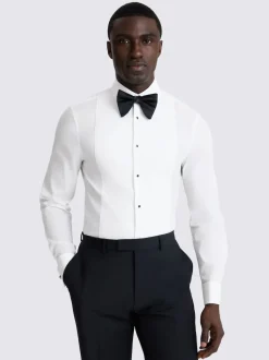 Blanc - Ajusté - Chemise MOSS Marcella à robe bavoir