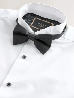 Blanc - Ajustement régulier - Lot de cravates classiques à double poignet et coupe classique