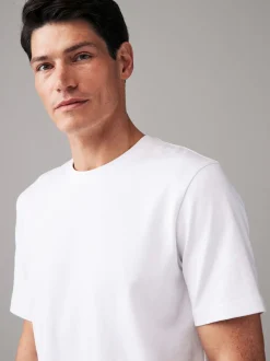 Blanc - Ajustement régulier - T-shirt épais