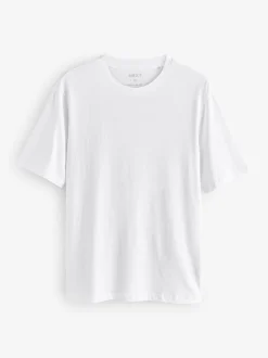 Blanc - Ajustement régulier - Lot de t-shirts essentiels en coton 6