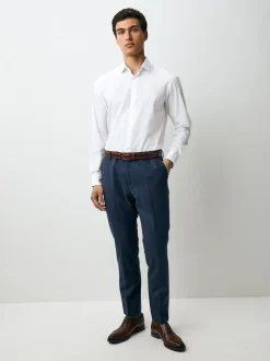 Blanc - Ajustement régulier - Lot de 3 chemises élégantes faciles d’entretien à manchette simple