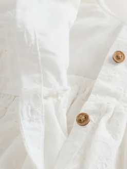 Blanc - Barboteuse Bloomer pour bébé (0mths-2yrs)