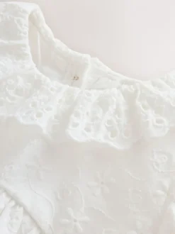 Blanc - Barboteuse Bloomer pour bébé (0mths-2yrs)