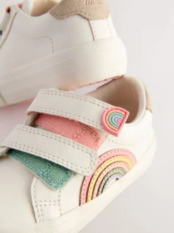 Blanc - Baskets à fermeture tactile