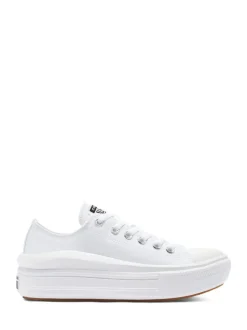 Blanc - Baskets à plateforme Converse All Star Move Chuck Ox
