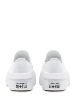 Blanc - Baskets à plateforme Converse All Star Move Chuck Ox