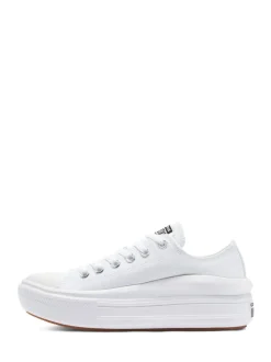 Blanc - Baskets à plateforme Converse All Star Move Chuck Ox