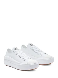Blanc - Baskets à plateforme Converse All Star Move Chuck Ox