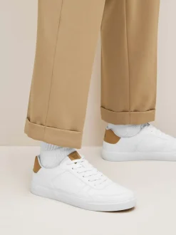 Blanc - Baskets basses à lacets