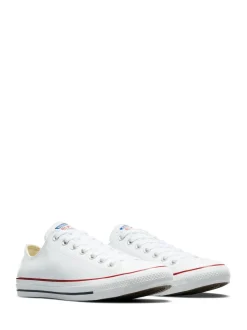 Blanc - Baskets Converse Chuck Ox en cuir blanches