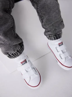 Blanc - Baskets Converse Chuck Ox 2V pour bébé