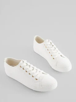 Blanc - Baskets de baseball vernies