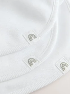 Blanc - Bébé BIBS 10 Pack