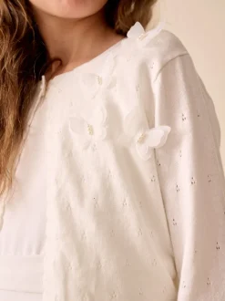 Blanc - Boléro Butterfly Occasion (3-16ans)