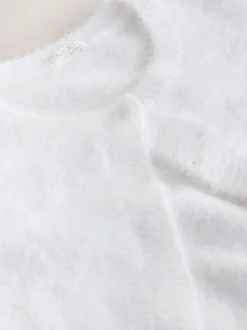 Blanc - Boléro pour les occasions moelleuses (12mois à16ans)